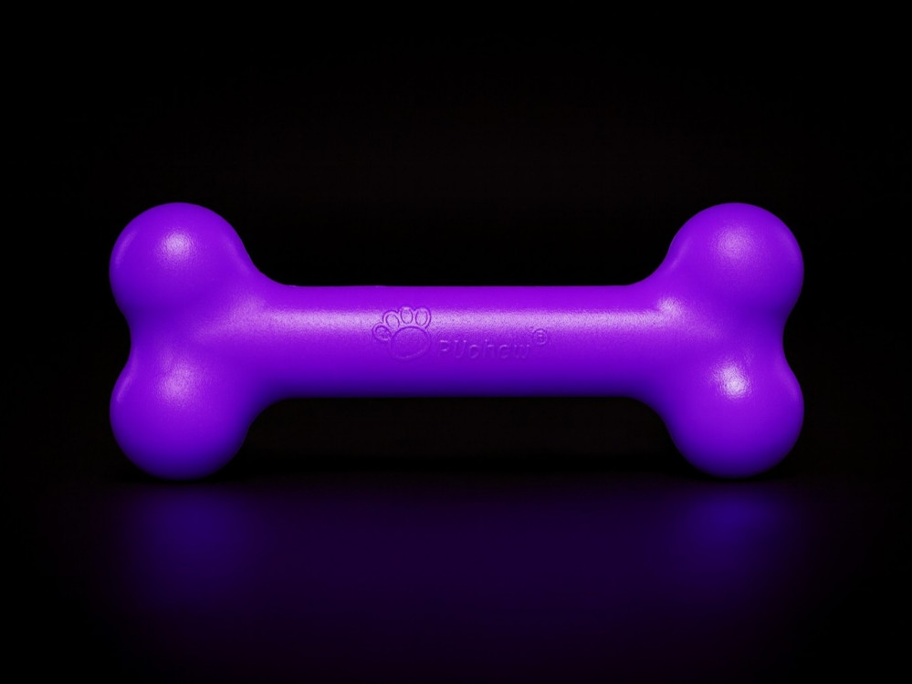 Puchew L Kauknochen neon-purple / Leberwurst